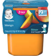 Gerber 2nd Foods Ban Car Mango 2x4oz