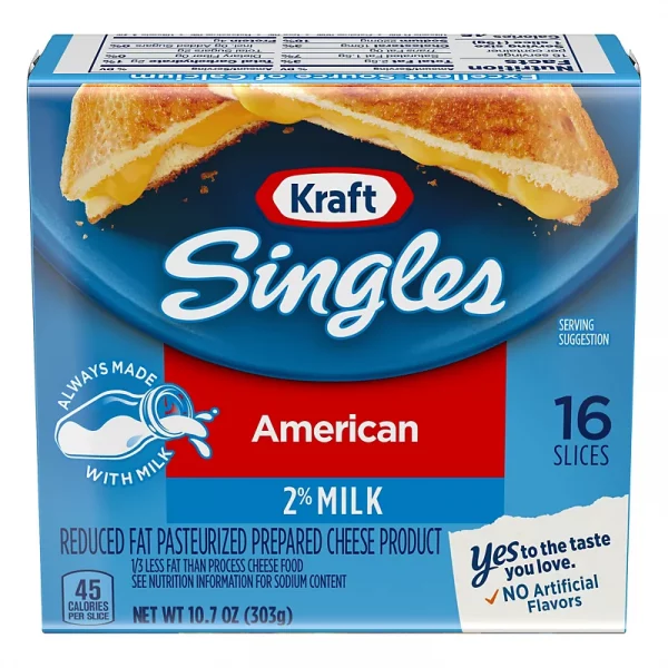 Kraft Singles 2% Milk Reduce Fat 10.7oz