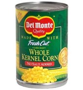 Delmonte Corn Whole Kernel No Salt 15 oz