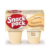 Hunts Pudding Snack Pack Tapioca 4s