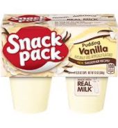 Hunt’s Pudding Snack Pack Vanilla SF 4pk