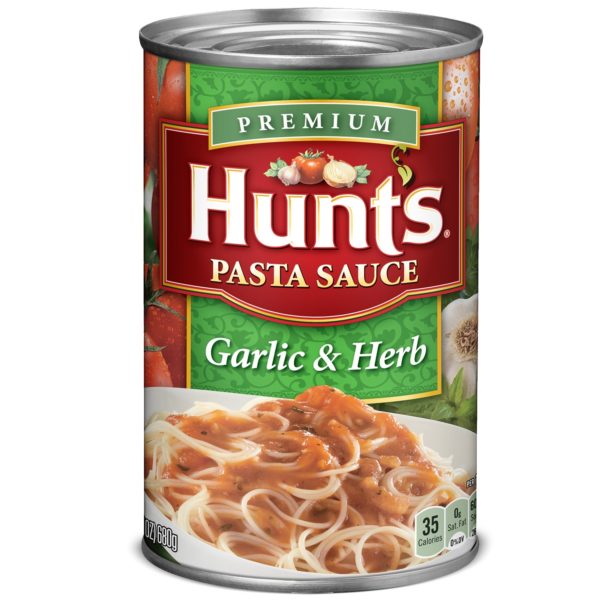 Hunts Pasta Sauce Garlic & Herb 24oz