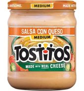 Tostitos Dip Salsa Queso Medium 15oz