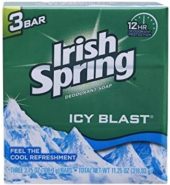 Irish Spring Bath Soap Icy Blast 3×3.75z