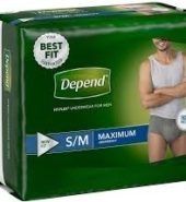 Depend Underwear For Men Max S/M 19’s