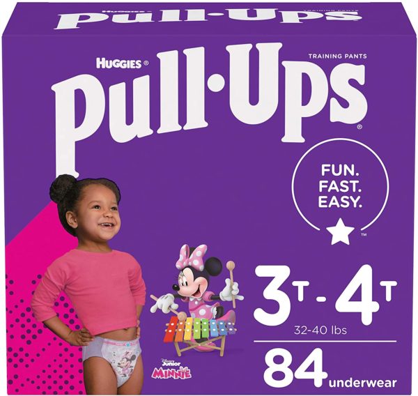 Pull Ups Gnt Dis Girls 3T-4T 84ct