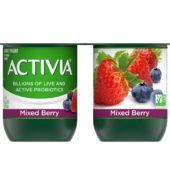 Dannon Activia Yogurt Mix Berry 4pk