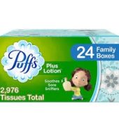 Puffs Facial Tissues Plus Lotion 124’s