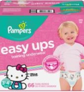 Pampers 3T-4T Easy Up Girl 66ct