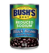 Bushs Black Beans Reduced Sodium 15oz