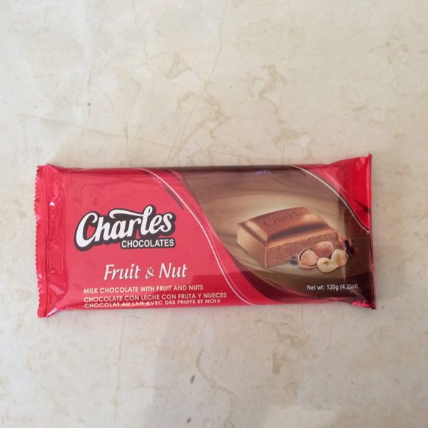 Charles Chocolate Fruit and Nut 120g