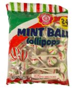 Pereiras Candy Mint Ball Lollipop 360g