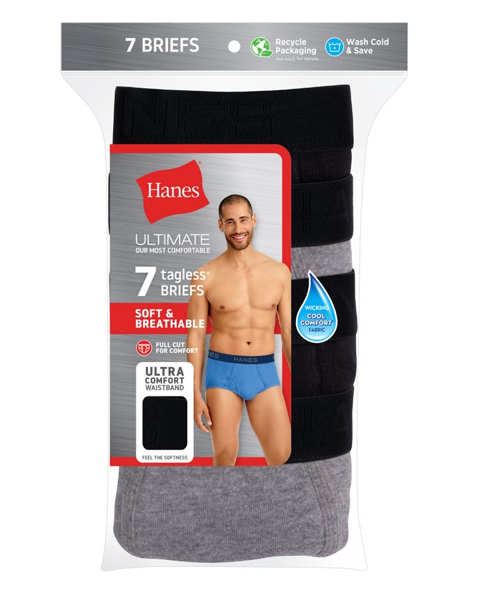 Hanes Ultimate Tagless Briefs Med 7ct – Massy Stores Guyana