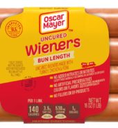 OSCAR MAYER  BUN LENGTH WIENERS 16OZ