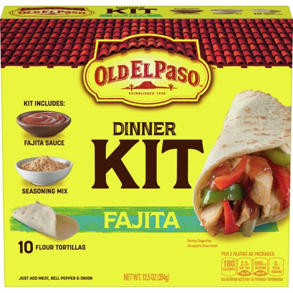 Old El Paso Dinner Kit Fajita 28738 354g