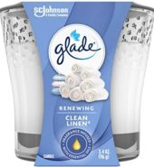 Glade Candle Scents Clean Linen 3.4oz