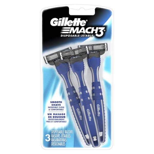 Gillette Razor Mach3 Dispos Smooth 3s