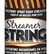 Streamer String Spray Foam Orange 3oz