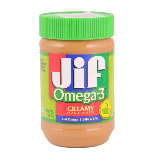 Jif Peanut Butter Creamy Omega-3 454g