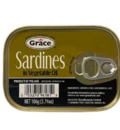 Grace Sardines In Vegetable Oil 603g