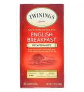 Twinings English Breakfast Black Tea Decaffeinated 25ct