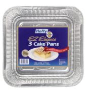Hefty Ez Foil Elegance Cake Pan Sqr 3’s