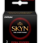 Lifestyle Condoms Skyn Extra Studded 3’s
