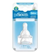 Dr Browns Nipplies Silicone NN 9m+ 2pk