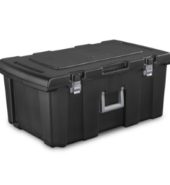 Sterilite Black Storage Box With Lock  1ct