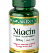 NATURES BOUNTY NIACIN 500MG 120CT