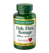 Nature’s Bounty Fish Flax And Borage 1200mg 72ct