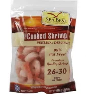 Sea Best 26 30 Cooked P&D Shrimp 1LB