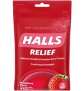 Halls Drops Strawberry 9s