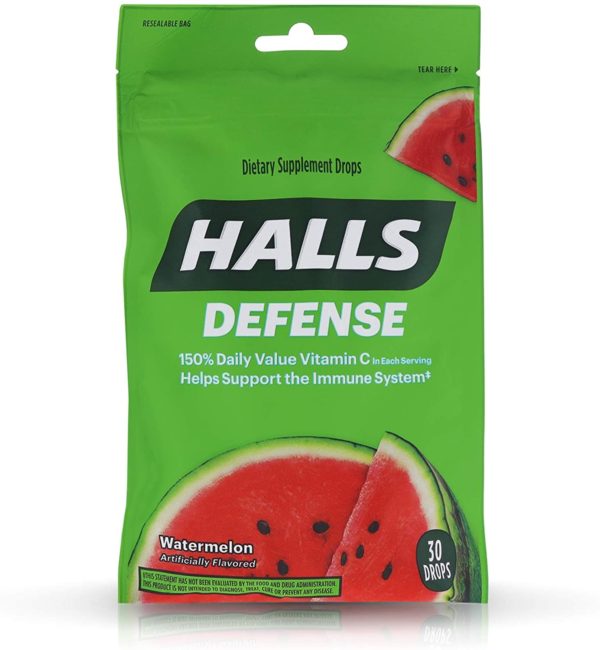 Halls Defense Vitamin C Watermelon 30's