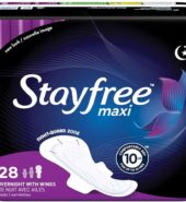 Stayfree Maxi Overnight With Wings 28ct