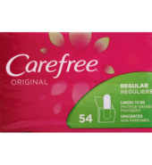 Carefree Original Regular Unscented 54ct