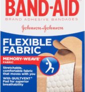 JNJ Bandage Band Aid Flexible Fabr 30s