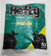 HEFTY GARBAGE BAGS MEDIUM 10ct
