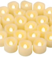 Flameless Led Tealight Candle Set 24ct