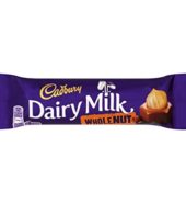 Cadbury Chocolate Bar Whole Nut 49g