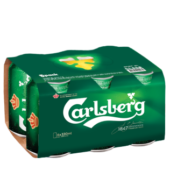 Carlsberg Danish Pilsner Can 330ml 6Pk