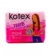 Kotex Pad Teens Maxi Wings 10ct