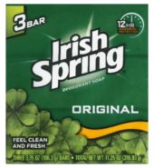 Irish Spring Bath Soap Original 3×3.75oz