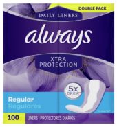 Always Pantyliners Reg Unsc 100’s