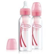Dr Brown Baby Bottle Pink Opt 2x250ml