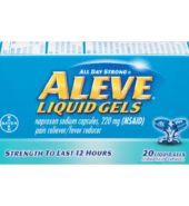 Aleve Liquid Gels 20’s