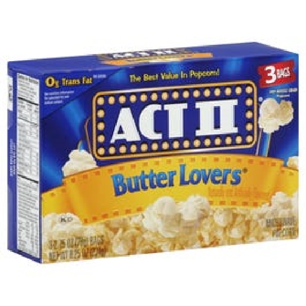 Act 11 Mwave Popcorn Butter Lovers 3Pk – Massy Stores Guyana