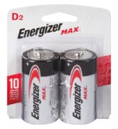 Energizer Batteries Max D 2’s
