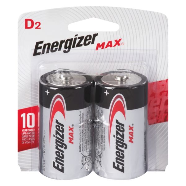 Energizer Batteries Max D 2's
