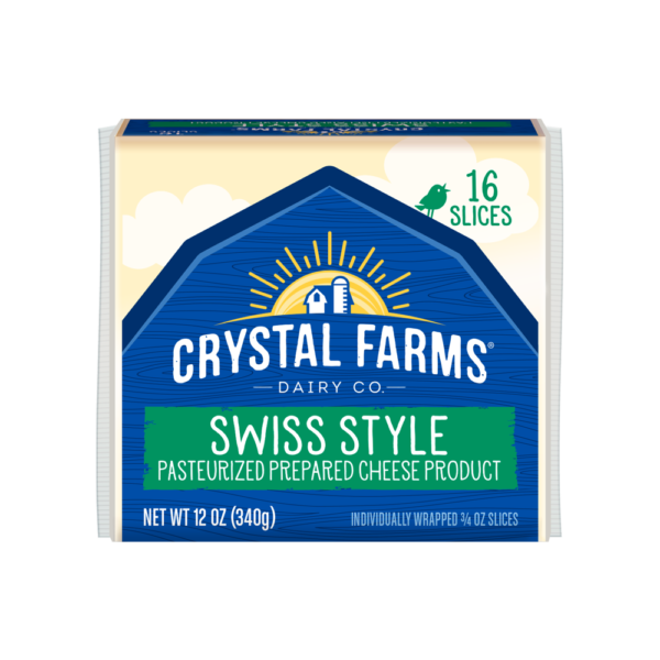 Crystal Farms Am/Swiss Cheese 12oz
